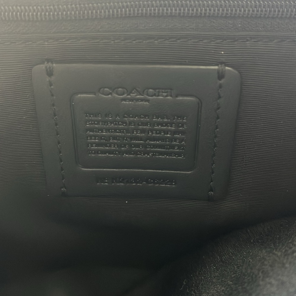 Coach Black Leather Tote Bag - Picture 3 of 7